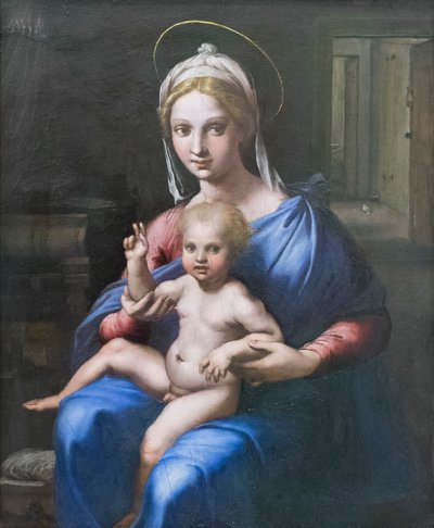 Madonna en kind door Giulio Romano