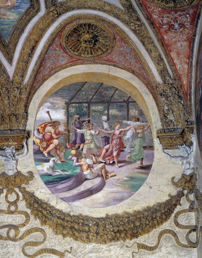 Een van de fresco