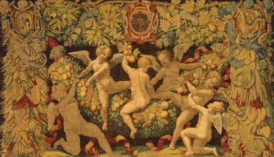 Spelletjes van putti door Giulio Romano