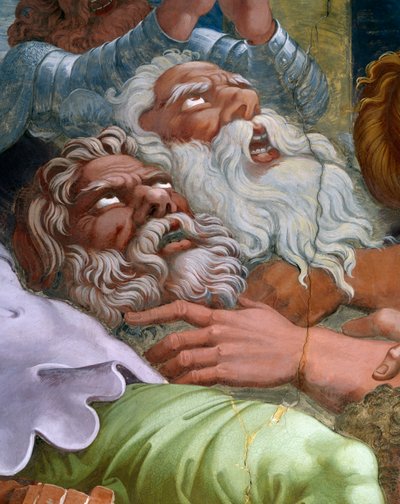 Opstandige reuzen gestraft door Jupiter door Giulio Romano
