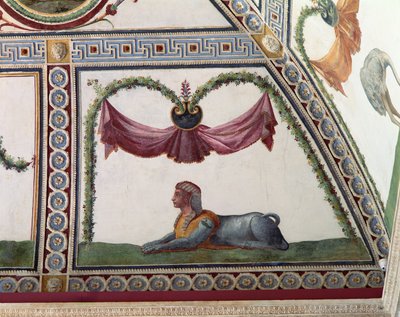 De Camera con Fregio di Amorini (detail) door Giulio Romano