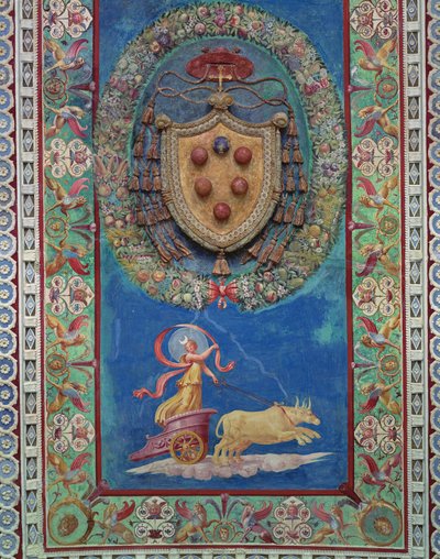 De Camera con Fregio di Amorini (detail) door Giulio Romano
