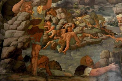 De Val van de Reuzen Sala dei Giganti, 1536 door Giulio Romano