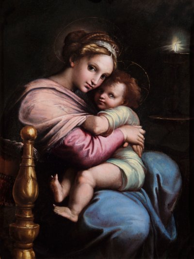 De Maagd en het Kind, c.1517-19 door Giulio Romano