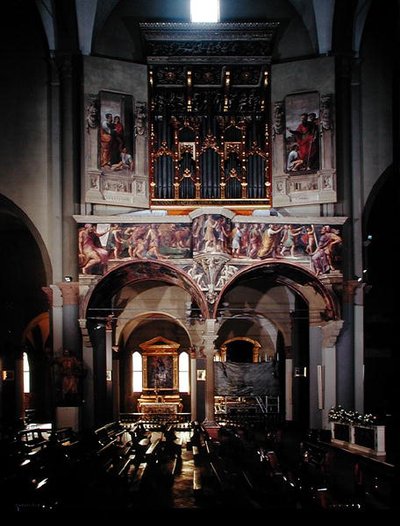 Uitzicht op het orgel, 1546 door Giulio Taraschi