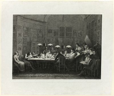 De tekenschool van Francesco Rosaspina door Giulio Tomba