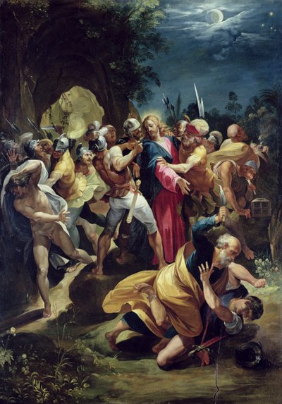 De arrestatie van Christus, ca. 1590 door Giuseppe Cesari