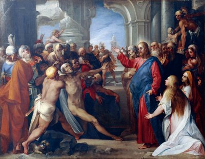 De Opwekking van Lazarus, door Giuseppe Cesari door Giuseppe Cesari