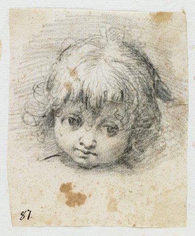 Portret van een kind door Giuseppe Cesari