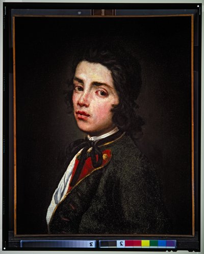 Portret van een jonge jongen door Giuseppe (1655 1743) Ghislandi