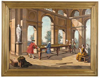 Een keizerlijke plaquette van De Biljartspelers, ca. 1752-55 door Giuseppe (after) Zocchi