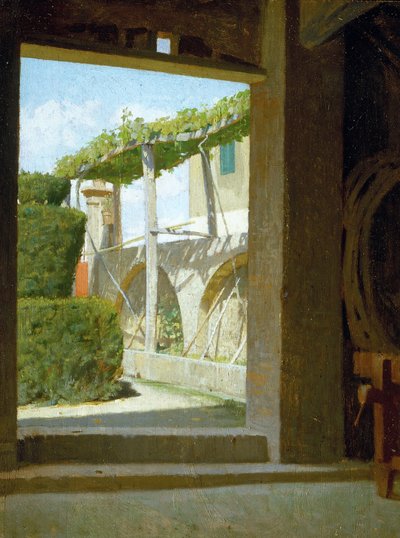 Uit de kelder van Diego Martelli, ca. 1866 door Giuseppe Abbati