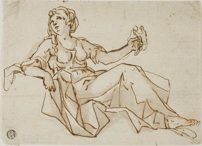 Allegorische figuur van matigheid door Giuseppe Antonio Caccioli