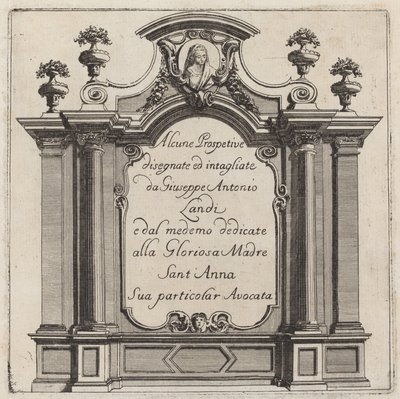 Enkele Perspectieven door Giuseppe Antonio Landi