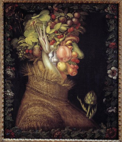 De Zomer. Allegorie over de Seizoenen. Schilderij door Giuseppe Arcimboldo (1527-1593). Musée du Louvre door Giuseppe Arcimboldo