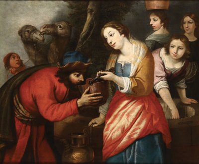 Giuseppe Badaracco, Rebecca bij de bron door Giuseppe Badaracco