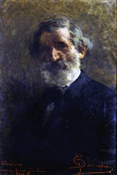 Portret van Giuseppe Verdi, Italiaanse componist door Barbaglia door Giuseppe Barbaglia