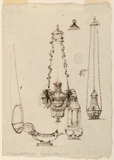 Altaarlampen, Wierookvaten, Wierookboot door Giuseppe Barberi