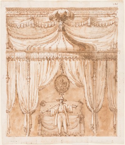 Slaapkamer nis met een figuur door Giuseppe Barberi