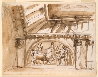 Ontwerp voor Plafonddecoratie door Giuseppe Barberi