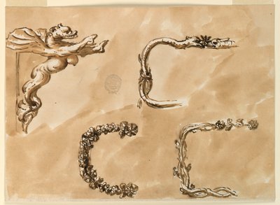 Deurklopper en metalen portemonneeframes door Giuseppe Barberi