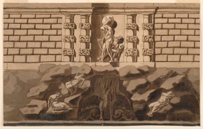 Fontein en Grot door Giuseppe Barberi