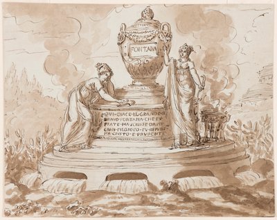 Grafmonument voor Felice Fontana, professor in de filosofie, Padua door Giuseppe Barberi
