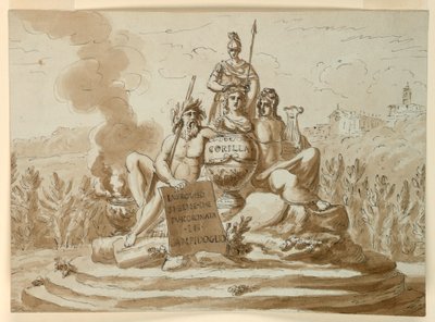 Grafmonument voor dichter Maria Maddalena Morelli door Giuseppe Barberi