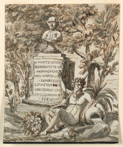 Grafmonument voor de monnik Bonafede door Giuseppe Barberi