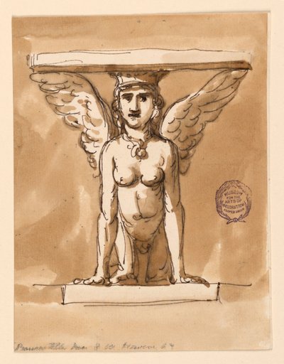 Tafel met sfinxvoet door Giuseppe Barberi