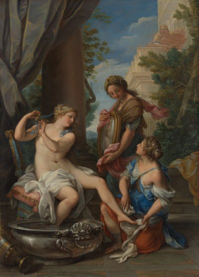 Bathseba bij Haar Bad door Giuseppe Bartolomeo Chiari