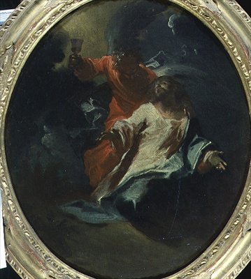 Christus op de Olijfberg, c.1730 door Giuseppe Bazzani