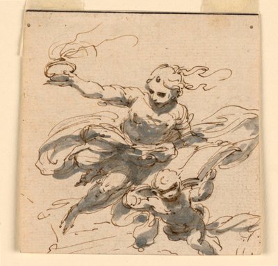 Project voor een Plafond door Giuseppe Bernardino Bison