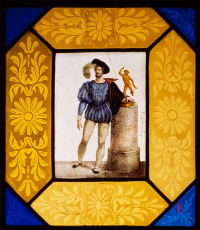 De beeldhouwer Mauro Gandolfi verkleed als Giambologna door Giuseppe Bertini, Italië door Giuseppe Bertini