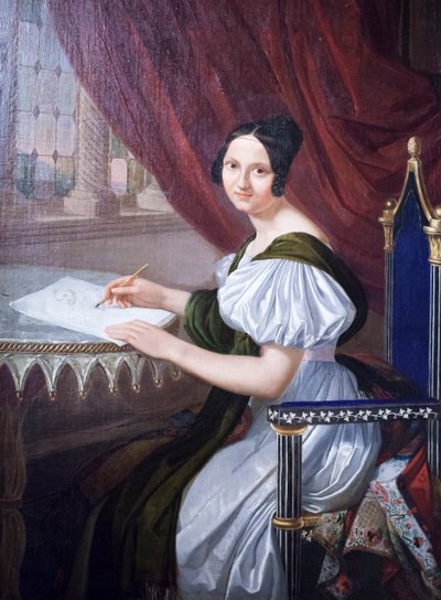 Napoleone Elisa Baciocchi (ca. 1830) door Giuseppe Bezzuoli