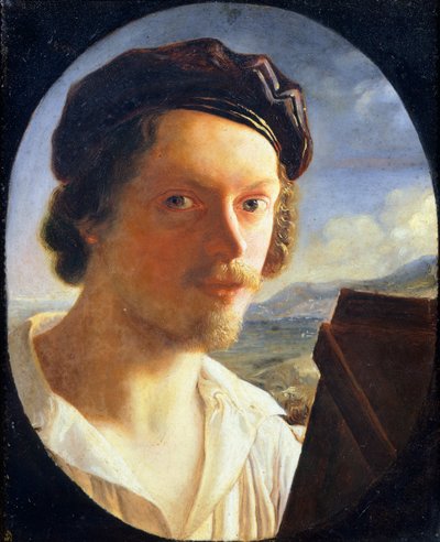 Zelfportret door Giuseppe Bezzuoli door Giuseppe Bezzuoli