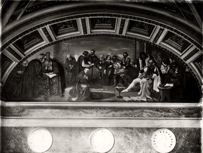 Het proces van Galileo (1564-1642) detail van Galileo in Pisa door Giuseppe Bezzuoli