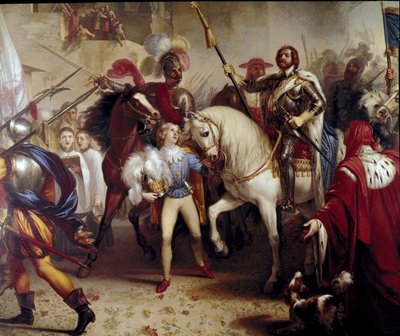 De intocht van Karel VIII in Florence door Giuseppe Bezzuoli