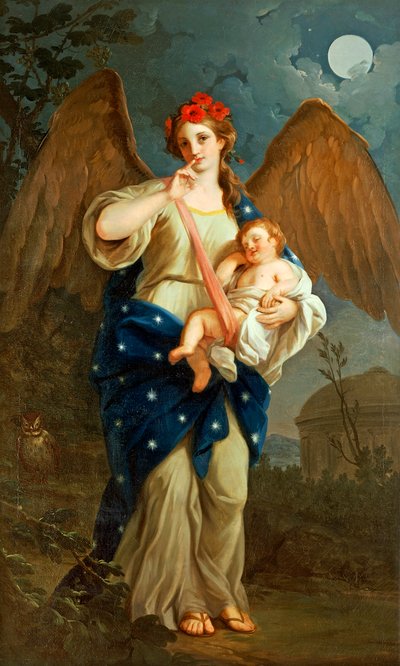 Allegorie van de Nacht, ca. 1768 door Giuseppe Bonito