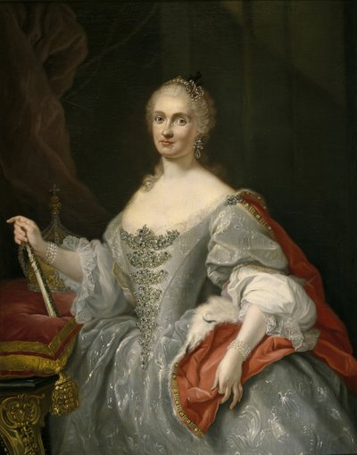 Maria Amalia van Saksen 1724-1760, koningin van Napels door Giuseppe Bonito