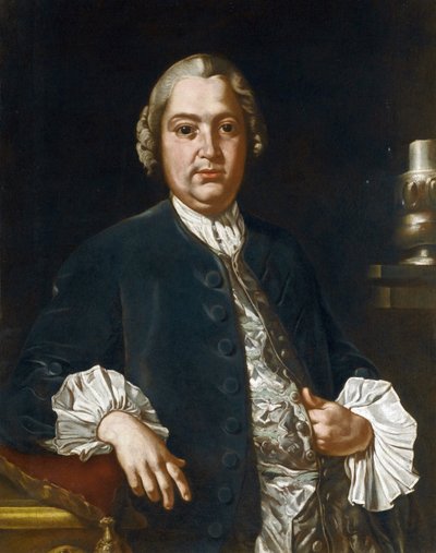 Portret van de componist Niccolo Jommelli door Giuseppe Bonito