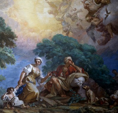 Visitatie, fresco door Giuseppe Bonito