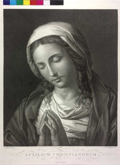 Biddende Madonna door Giuseppe Bortignoni