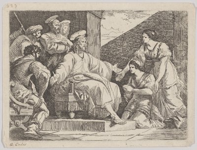 Christus zittend predikend, 1766 door Giuseppe Cades