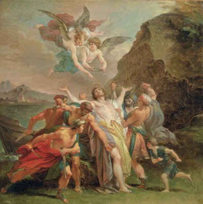 Het martelaarschap van de zalige Signoretto Alliata, ca. 1794-6 door Giuseppe Cades