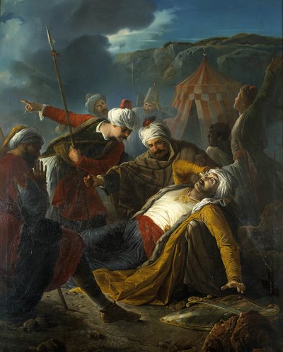 De dood van Dragut tijdens het beleg van Malta door Giuseppe Cali
