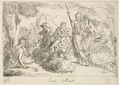 Gods en Godinnen in een landschap, 1740-1802 door Giuseppe Canale