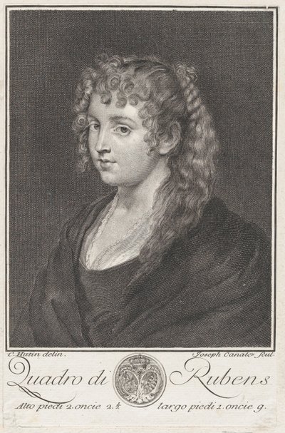 Portret van een jonge vrouw door Giuseppe Canale