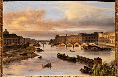 Uitzicht op de Seine vanaf de Pont Neuf door Giuseppe Canella