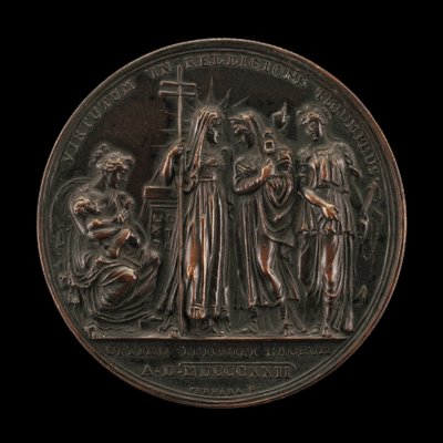 Allegorie van de Triomf van Religie [achterkant] door Giuseppe Cerbara
